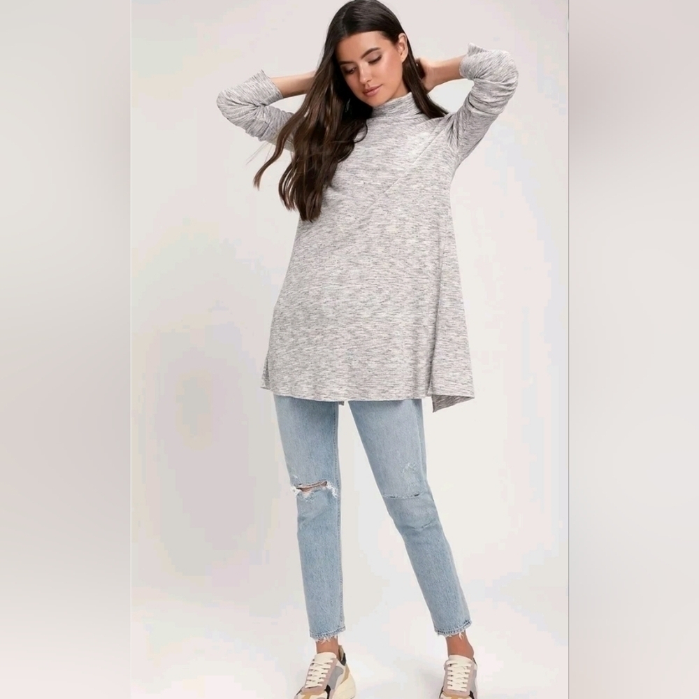 Free People We The Free Stonecold Turtleneck Split Back Tunic - Picture 8 of 8